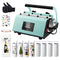 Warmtepersmachine voor glazen, glaspers set met 8 lege glazen, mokkenpers voor maximaal 887 ml glaze