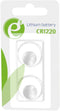 Gembird EG-BA-CR1220-01 - CR1220 lithium knoopcelbatterij 3V - 2 stuks