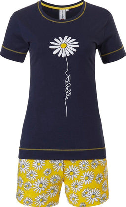 Rebelle Daisy - Shortama - Maat 44 - Blauw/Geel