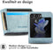 imoshion Hoesje Geschikt voor Samsung Galaxy Z Flip 5 Hoesje Met Pasjeshouder - imoshion Luxe Bookcase flip versie - Lichtblauw
