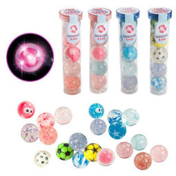 5 Stuiterballen - Koker 36111Z - Lichtgevend - Kleurenmix