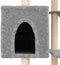 vidaXL - Kattenmeubel - met - sisal - krabpalen - 131 - cm - donkergrijs