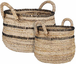 Mica Decorations Callo Manden - H38xØ44 cm - Zwart - Set van 2