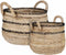 Mica Decorations Callo Manden - H38xØ44 cm - Zwart - Set van 2
