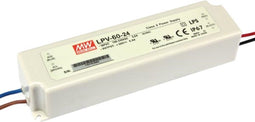 Mean Well LPV-60-24 LED-transformator Constante spanning 60 W 0 - 2.5 A 24 V/DC Niet dimbaar, Overbelastingsbescherming