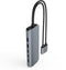 Hyper HD392 - USB-C dockingstation - Geïntegreerde kaartlezer - Grijs