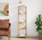 vidaXL - Opbergrek - 5-laags - 40x30x146 - cm - massief - eikenhout