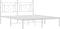 vidaXL - Bedframe - met - hoofdbord - metaal - wit - 160x200 - cm