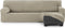 Hoes voor chaise longue met korte armleuning rechts Eysa THOR Beige 110 x 110 x 310 cm