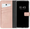 Selencia iPhone 13 Pro Max - Echt Lederen Bookcase - Ruimte voor 3 pasjes - Roze