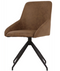 Dutchbone Laurel - Draaibare eetkamerstoel - 360° draaibaar - Cognac - 60 x 51 x 85