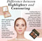 Vegan Highlighter Kit met Spiegel - 4 Hypoallergene Shimmer Tinten
