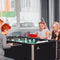 Cougar Defender Voetbaltafel met Bekerhouder Zwart - 136x76x88cm - 55kg – met ballen en scoretellers
