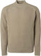 No Excess - Pullover - Geribbelde ronde hals - Stone L