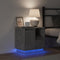 vidaXL - Nachtkastje - met - LED - in - Betonnen - Grijs - 50x34,5x50 - cm