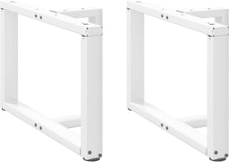 vidaXL - Salontafelpoten - 2 - st - T-vormig - 60x25x(42-43) - cm - staal - wit