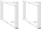 vidaXL - Salontafelpoten - 2 - st - T-vormig - 60x25x(42-43) - cm - staal - wit