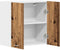 vidaXL - Keukenwandkast - 60x31x60 - cm - spaanplaat - oud - hout