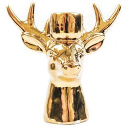 Housevitamin Rendier kandelaar goud 16.5 x 6 x 15 cm