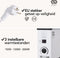 Infinity Goods INF2367 - Elektrische Convectorkachel - Turbo Functie en Ventilator - 750/1500/2000W - Zwart/Wit