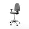 Piqueras y Crespo B1D05RP - Bureaustoel - Hoogteverstelbaar met armleuning - Lichtgrijs