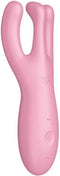 Satisfyer, vibrator, oplegvibrator, 'Treesome 4', 14 cm, met app, 3 motoren, voor stimulatie van clitoris en schaamlippen