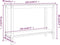 vidaXL - Wandtafel - 110x40x80 - cm - massief - grenenhout - zwart