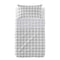Happy Friday Sheet set 2 pieces Vichy grey 120x180 cm (Cot bed) Grey