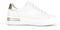 Gabor 395 - Lage Sneakers - Leer met goudkleurige accenten - Wit