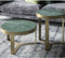 D - Livingfurn - Salontafel Glennis - Groen Goud - 50x50x35cm - Marmer