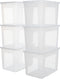 IRIS Clearbox - Opbergbox 70L - Set van 6 - Kunststof (set van 6)