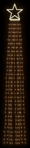 vidaXL - Kerstboomverlichting - 320 - warmwitte - LED's - 375 - cm