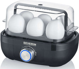 Severin EK 3166 - Eierkoker - 6 eieren - instelbare hardheid - mat zwart