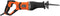 BLACK+DECKER BES301-QS - Reciprozaag 750W - Variabele snelheid en sleutelvrij wisselen zaagbladen - Oranje/Zwart
