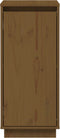 vidaXL - Dressoir - 31,5x34x75 - cm - massief - grenenhout - honingbruin