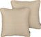 ELLIOTTIA - Sierkussen set van 2 - Beige - 45 x 45 cm - Jute