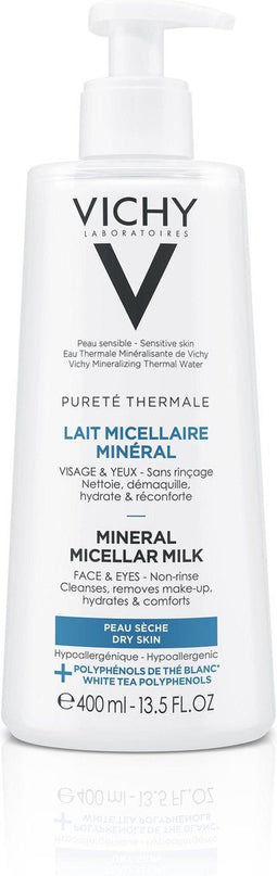 Vichy Pureté Thermale Micellaire Reinigingsmelk droge huid 400ml