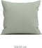Zohome Kussensloop Satinado - Kussenhoes van 50x50 cm - Set van 2 stuks - 100% Katoen-Satijn - Grijs