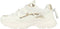 POSH by Poelman MADEE - Dames sneakers - Vetersluiting - Wit met goud