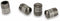 Dunlop Ventieldoppen AV Aluminium - Zilvergrijs - 4 Stuks (4 stuks)