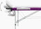 vidaXL - Massagetafel - inklapbaar - 3 - zones - aluminium - wit - en - paars