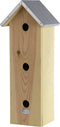 Esschert Design Vogelhuisje - Hout naturel - 19,5 x 16,5 x 51,5 cm