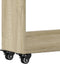 vidaXL - Kast - met - wieltjes - 60x22x79 - bewerkt - hout - sonoma - eikenkleurig