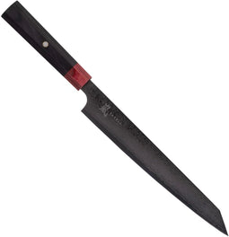 Yaxell Rei - Sujihiki mes 23 cm - 69 Lagen Damaststaal VG10 - DLC Coating - Pakkahout Heft