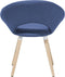 Set van 2 eetkamerstoelen ROSLYN Marineblauw