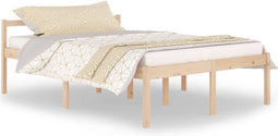 vidaXL - Seniorenbed - massief - grenenhout - 140x200 - cm