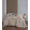 Beddengoedset - 1 dekbedovertrek 220 x 240 cm + 2 kussenslopen 60 x 60 cm - 100% versterkt katoen - Beige