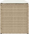 vidaXL - Tuinkrukken - met - kussens - 2 - st - 40x40x43 - cm - poly - rattan - beige