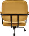 PAWNEE - Bureaustoel - Geel - Kunstleer