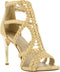 Bullboxer Sandal - Platte sandalen - Gevlochten banden - Goud - 40